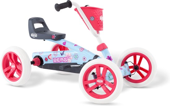BERG Buzzy Bloom Skelter - 2+ jaar - Verstelbaar Zadel - Wit/Lichtblauw