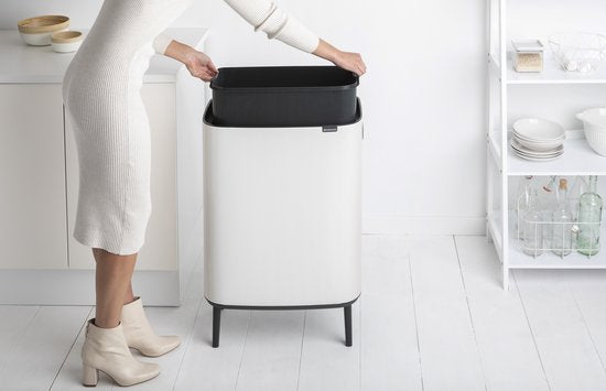 Brabantia Bo Touch Bin Hi Prullenbak - 60 liter - White