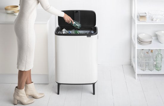 Brabantia Bo Touch Bin Hi Prullenbak - 60 liter - White