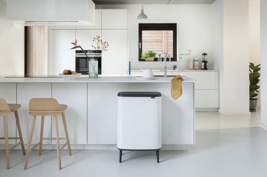 Brabantia Bo Touch Bin Hi Prullenbak - 60 liter - White