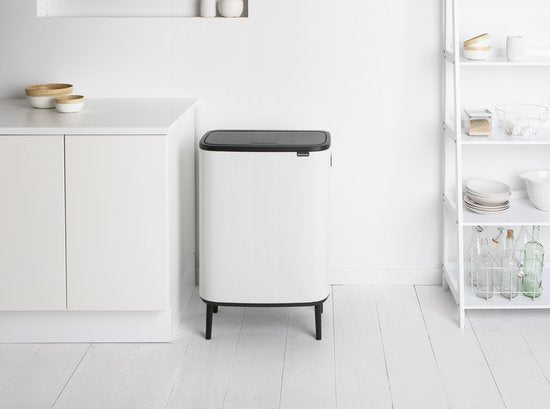 Brabantia Bo Touch Bin Hi Prullenbak - 60 liter - White