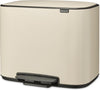 Brabantia Bo Prullenbak - 11 + 23 liter - Afvalscheiding - Soft Beige