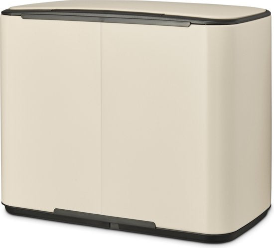 Brabantia Bo Prullenbak - 11 + 23 liter - Afvalscheiding - Soft Beige