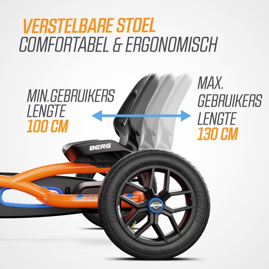 BERG Buddy B-Orange Skelter - 3+ Jaar - Verstelbaar Zadel - Vrijloopautomaat - Oranje