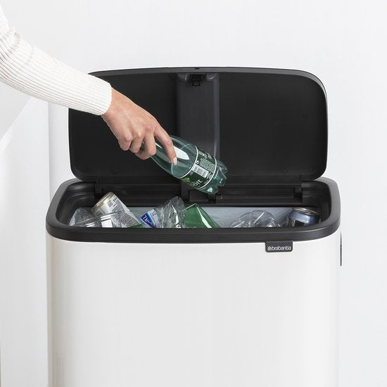 Brabantia Bo Touch Bin Hi Prullenbak - 60 liter - White