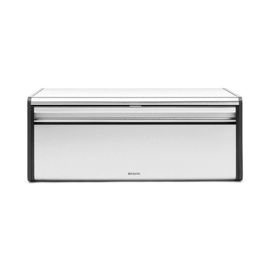 Brabantia Broodtrommel - met Klepdeksel - Matt Steel Fingerprint Proof / Matt Black