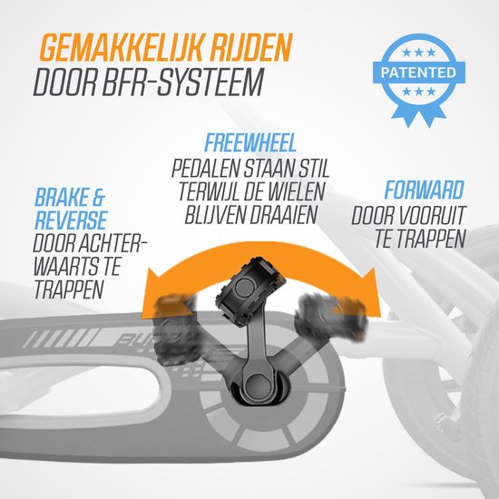 BERG Buddy B-Orange Skelter - 3+ Jaar - Verstelbaar Zadel - Vrijloopautomaat - Oranje