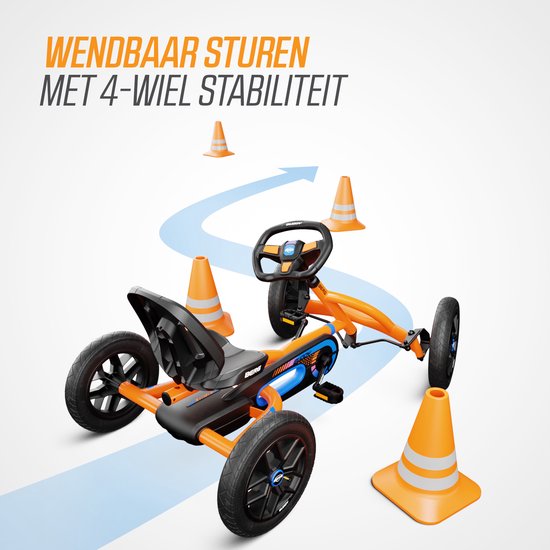 BERG Buddy B-Orange Skelter - 3+ Jaar - Verstelbaar Zadel - Vrijloopautomaat - Oranje
