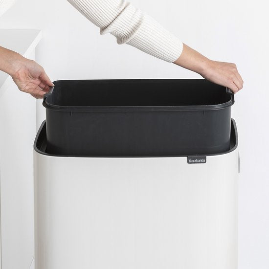 Brabantia Bo Touch Bin Hi Prullenbak - 60 liter - White