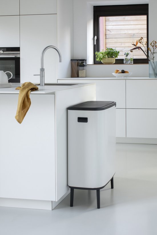 Brabantia Bo Touch Bin Hi Prullenbak - 60 liter - White