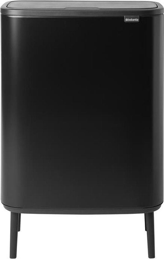 Brabantia Bo Touch Bin Hi Prullenbak - 2 x 30 liter - Afvalscheiding - Matt Black