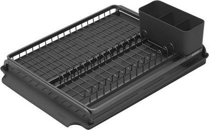 Brabantia SinkSide Afdruiprek - met Lekbak en Bestekhouder - Dark Grey