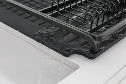 Brabantia SinkSide Afdruiprek - met Lekbak en Bestekhouder - Dark Grey