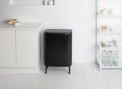 Brabantia Bo Touch Bin Hi Prullenbak - 2 x 30 liter - Afvalscheiding - Matt Black