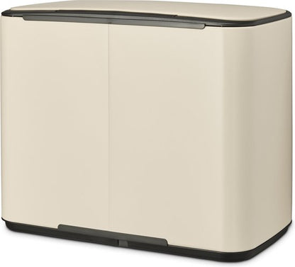 Brabantia Bo Prullenbak - 11 + 23 liter - Afvalscheiding - Soft Beige