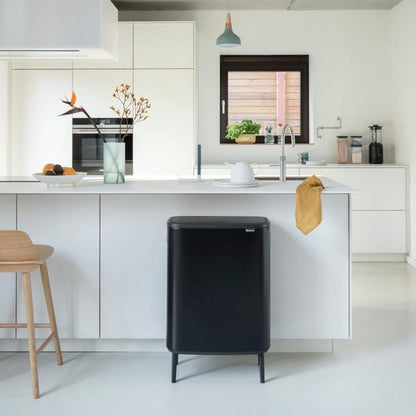 Brabantia Bo Touch Bin Hi Prullenbak - 2 x 30 liter - Afvalscheiding - Matt Black