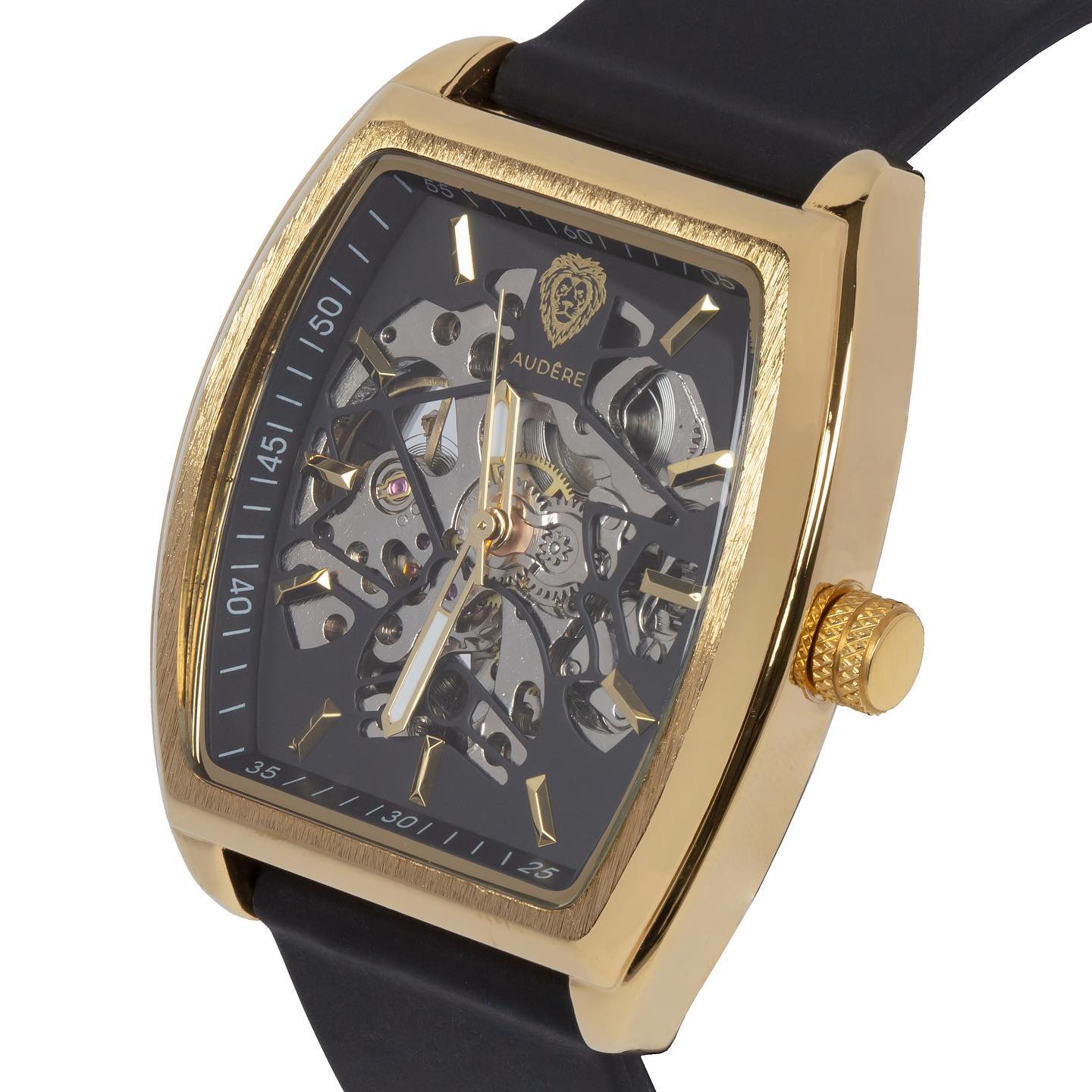Designer Skeleton horloge 40mm recht - gold case