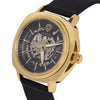 Designer Skeleton horloge 40mm rond - gold case