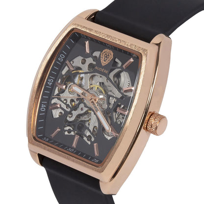Designer Skeleton horloge 40mm recht - rosé gold case